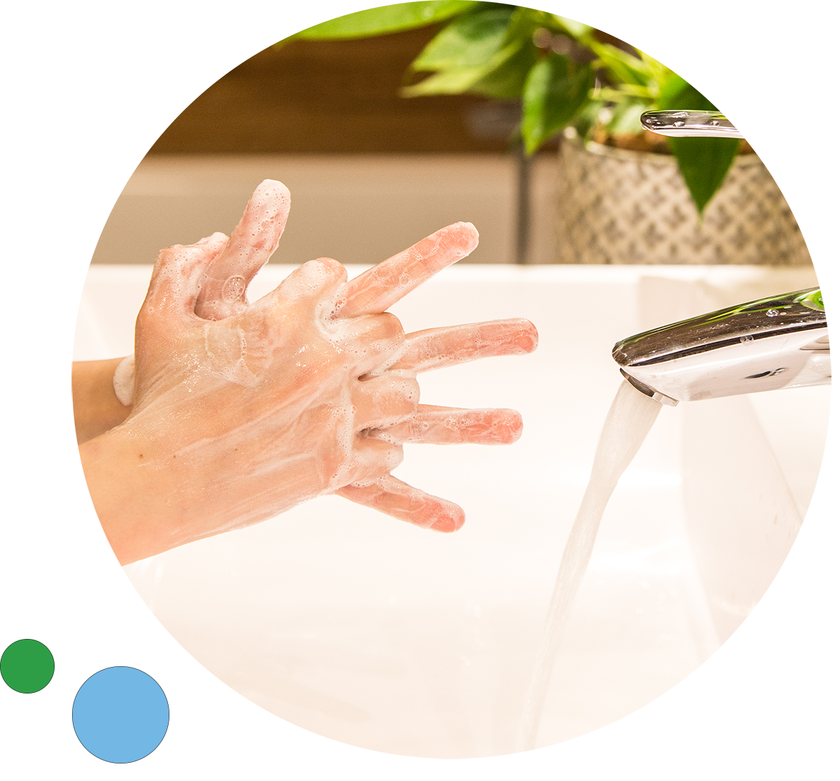 Washing hands