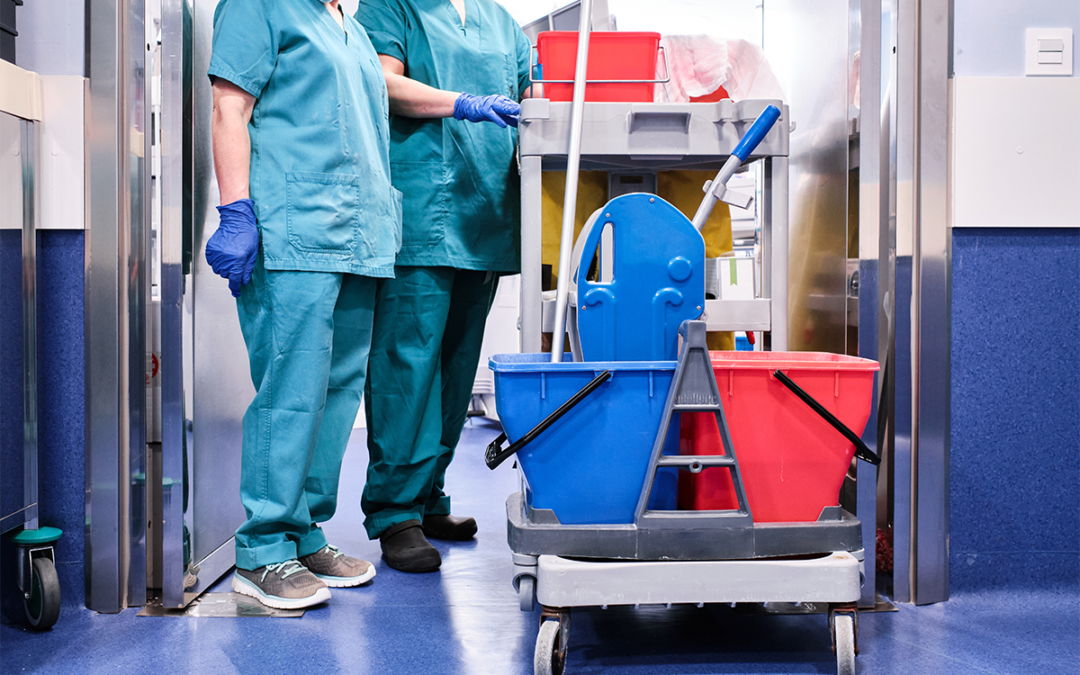 In-Use Disinfectant Bucket Identified as Source of Contamination in Hospital